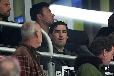 EPL 2024-25, Bournemouth vs Southampton: Bournemouth manager Andoni Iraola watches from the stands