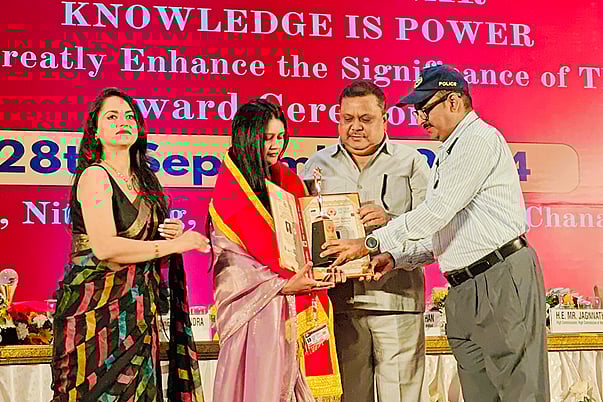 Megha Singh Nandiwal honored with the Bharat Gaurav Ratna Shri Award and appointed National Vice President of the World Human Rights Protection Commission