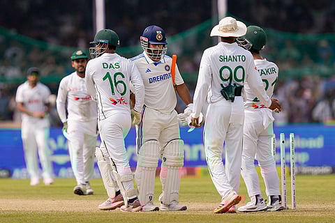 IND vs BAN, 2nd Test: India’s Rishabh Pant being congratulated by Bangladesh players after winning the match