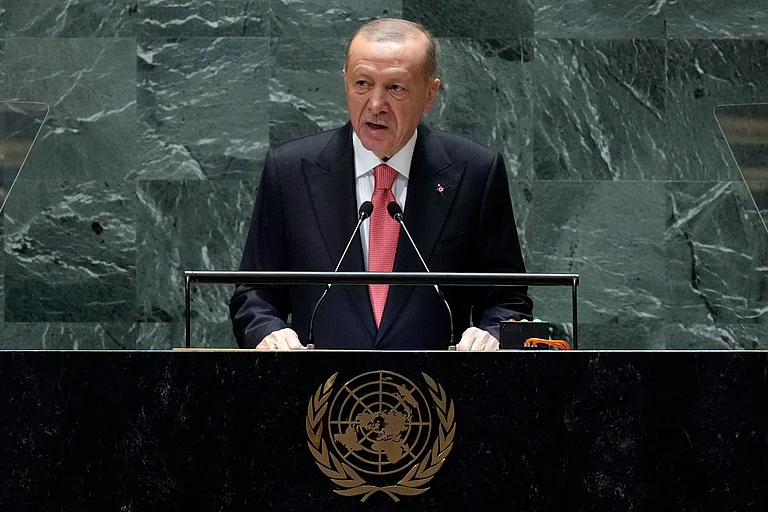 Turkish President Tayyip Erdogan  - AP