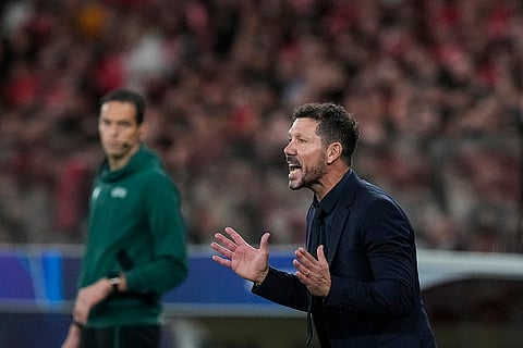 UCL 2024-25, Benfica vs Atletico Madrid: Atletico Madrid's head coach Diego Simeone