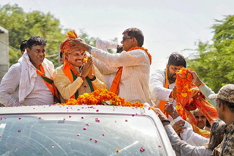 Madhya Pradesh Chief Minister Mohan Yadav campaigns for Haryana polls