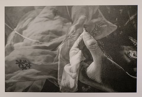 Picture from Fatima Juned's photo exhibition Taaro'n Ke Darmeyan