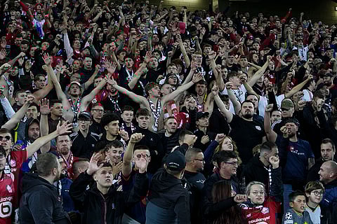 UCL 2024-25, Lille vs Real Madrid: Fans of Lille cheer for their team