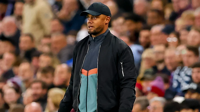 Vincent-Kompany-Looks-At-Villa-Park