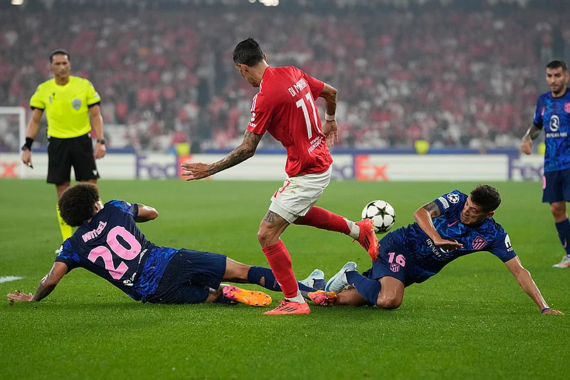 UEFA Champions League 2024-25, SL Benfica vs Atletico Madrid photo gallery_Angel Di Maria