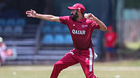 Photo: X | Cricket Kenya : Qatar national cricket team player during a match.