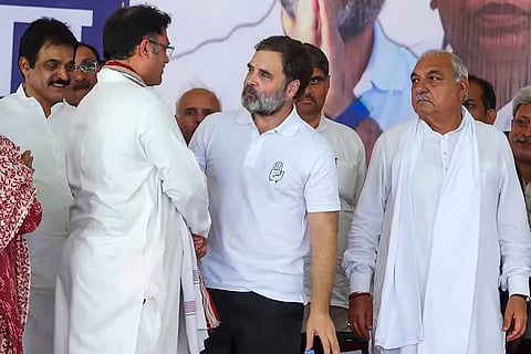 Rahul campaigns for Haryana polls
