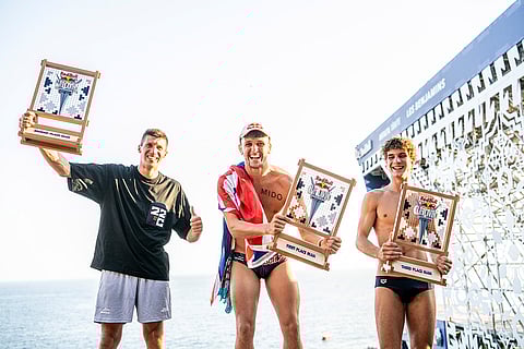 Red Bull Cliff Diving World Series: Oleksiy Prygorov, Aidan Heslop and Andrea Barnaba