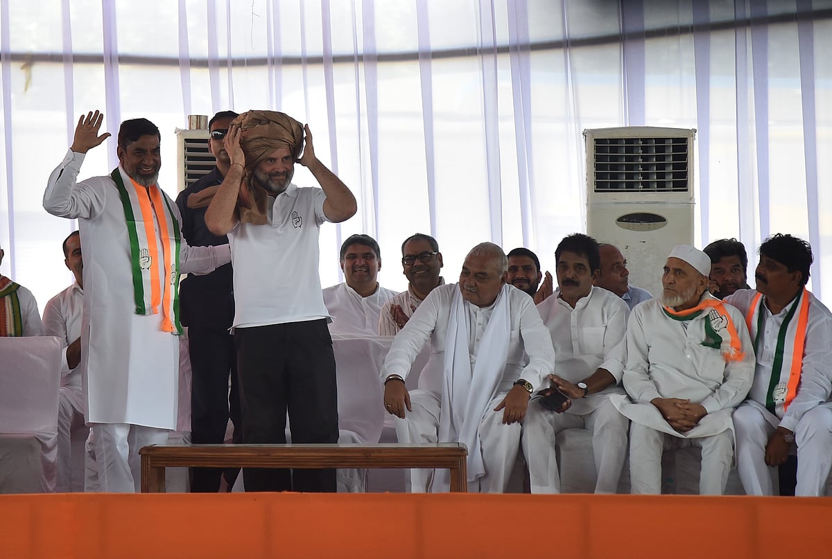 Prabhat Mehrotra/Outlook : Rahul Gandhi During Haryana Assembly Election Campaign