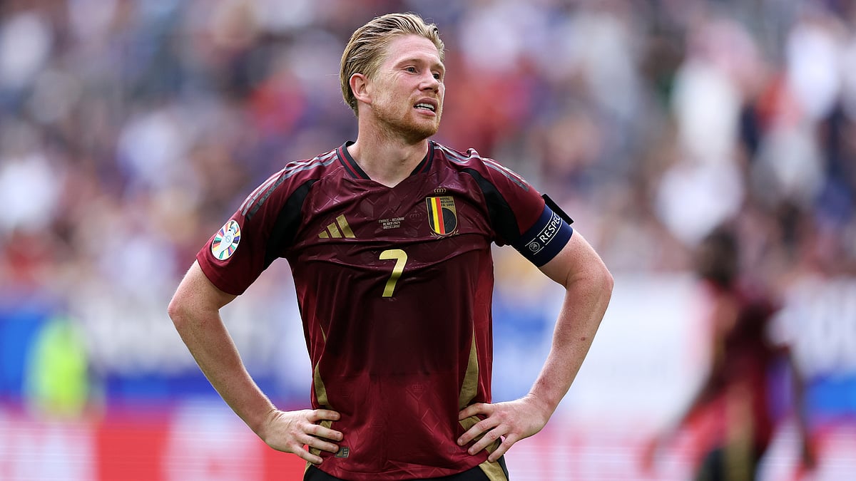Kevin De Bruyne pictured after Belgium's Euro 2024 exit versus France.