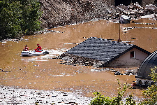 In Pictures: Heavy Flood Wreaks Havoc On Bosnia; Houses, Vehicles Submerged