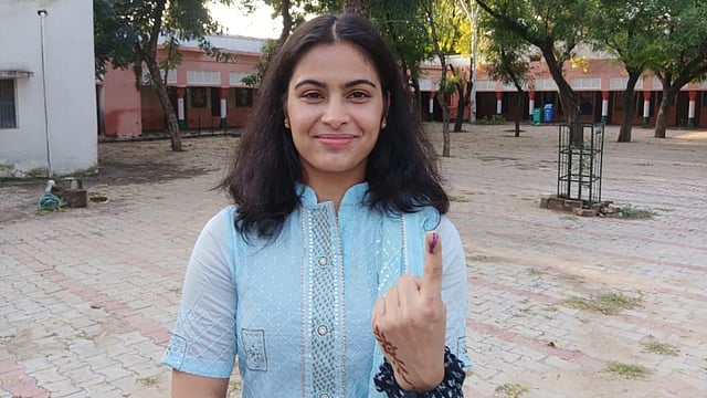 Haryana Assembly Elections: Manu Bhaker Casts Her First Vote In Jhajjar