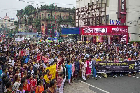RG Kar Row: Junior doctors' mega rally in Kolkata