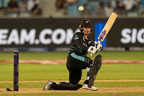 Women's World T20 Cricket, India vs New Zealand: New Zealand's Brooke Halliday bats