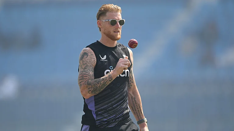 England captain Ben Stokes will miss the first Test against Pakistan. - null
