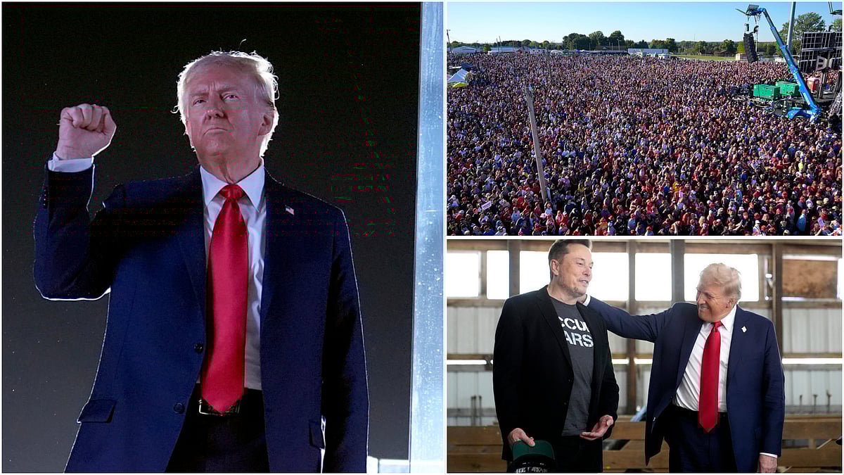 | Photo: AP : Trump Returns To Site Of Assassination Attempt; China Accused Of Interference 