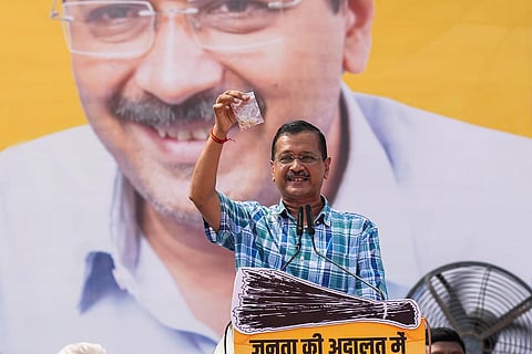 Arvind Kejriwal at Janta Ki Adalat event