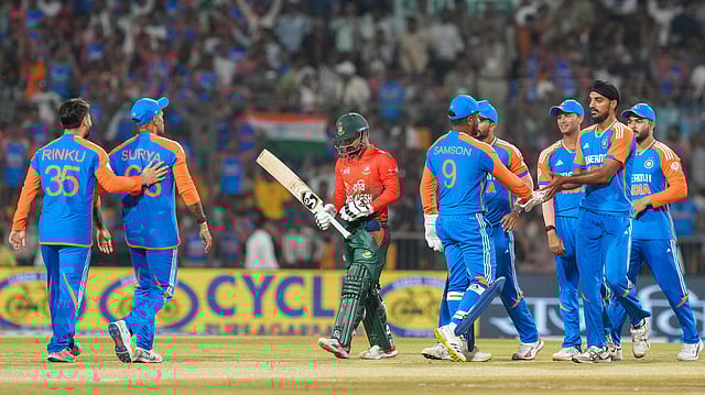 India Match Pakistan's World Record After Bowling Out Bangladesh In First T20I