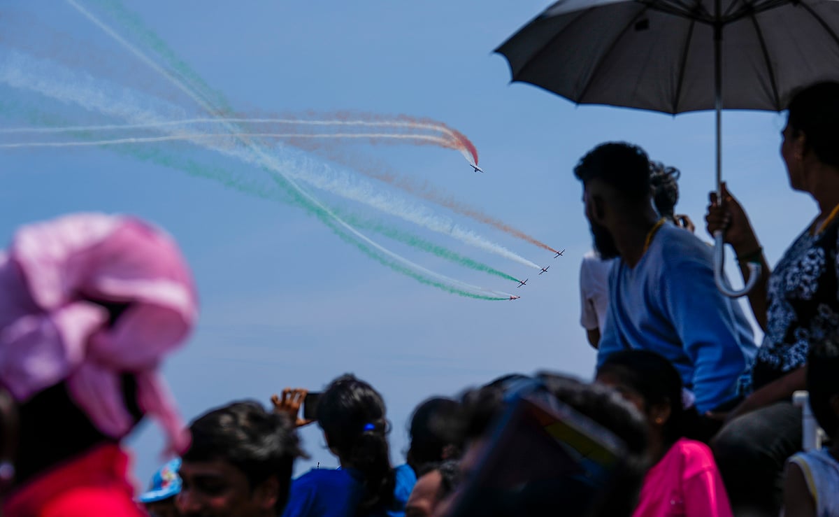 PTI : IAF airshow at Marina Beach Chennai