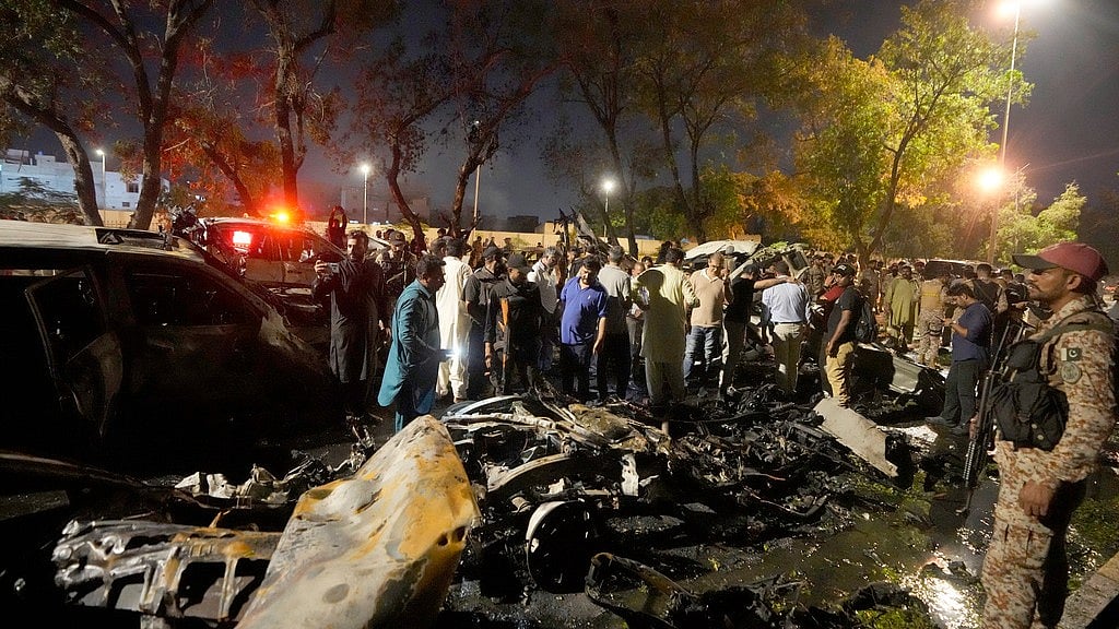 | Photo: AP : 2 Chinese Nationals Dead After Alleged Targeted Explosion Near Karachi Airport 