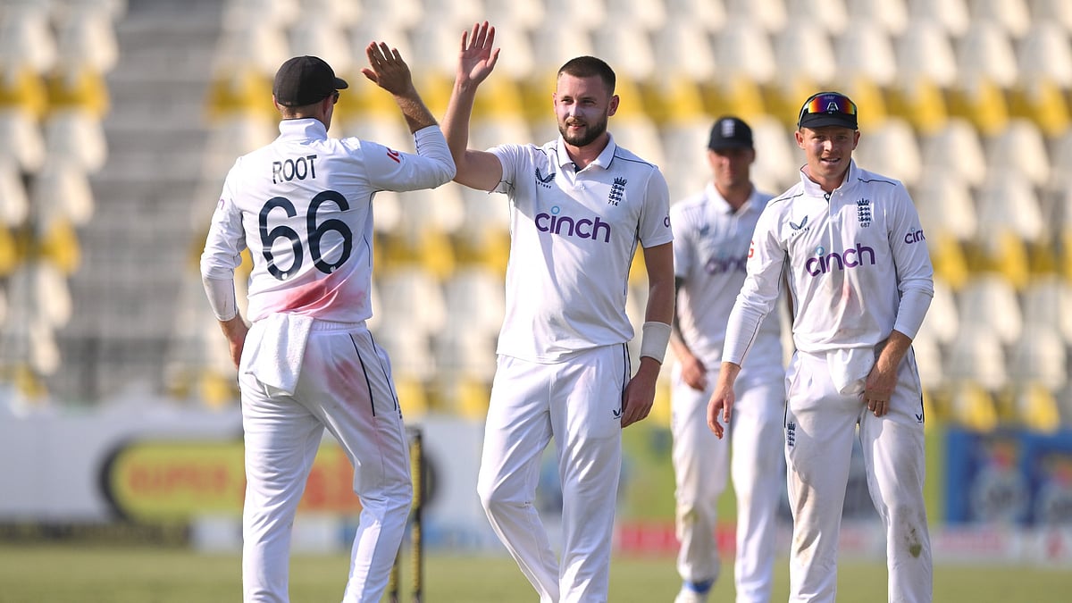 England's bowlers on day one against Pakistan