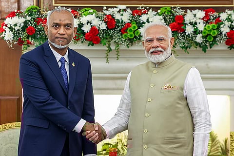 PM Modi and Maldives President meet