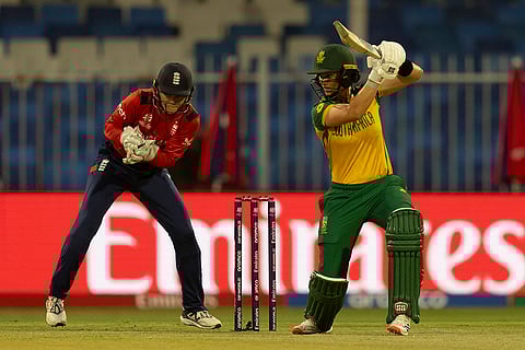 Women's T20 World Cup, ENG W vs RSA W: South Africa's Laura Wolvaardt bats