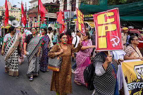 Mideast War Anniversary: Protest rally in Kolkata against Israel's military aggression on Lebanon and Gaza