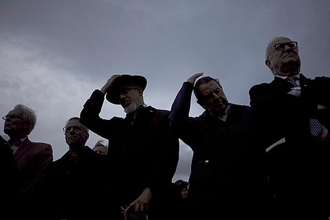 Mideast War Anniversary: A demonstration in Lyon, central France