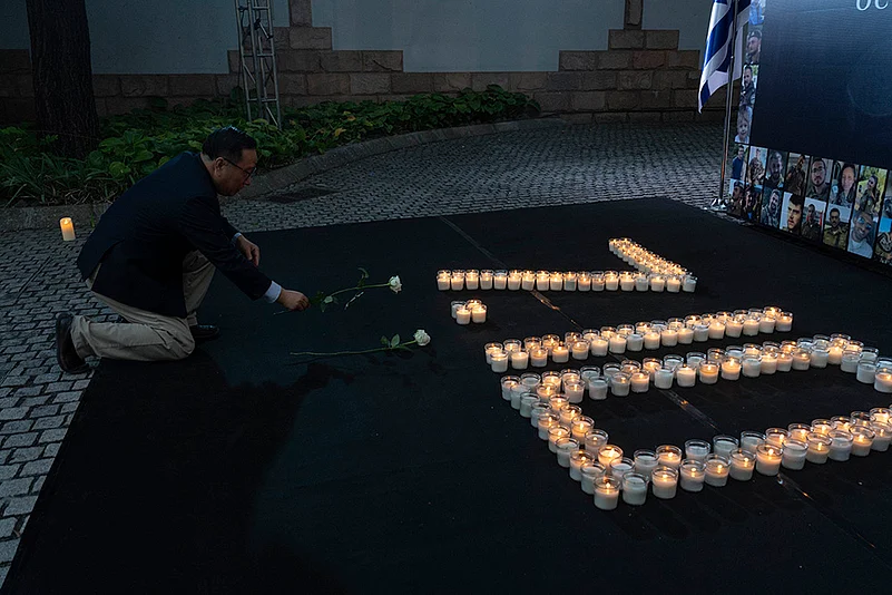 Mideast War Anniversary Global Reax: one-year anniversary of the Israel war in the Gaza Strip_8