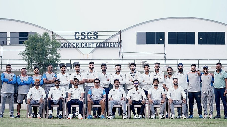 X/Chhattisgarh State Cricket Sangh : Chhattisgarh cricket team during Ranji Trophy  2023-24 season.