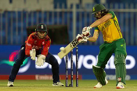 Women's T20 World Cup, ENG W vs RSA W: South Africa's Tazmin Brits bats