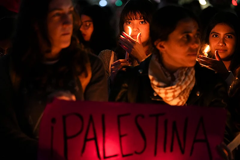 Mideast War Anniversary Global Reax: one-year anniversary of the Israel war in the Gaza Strip_6