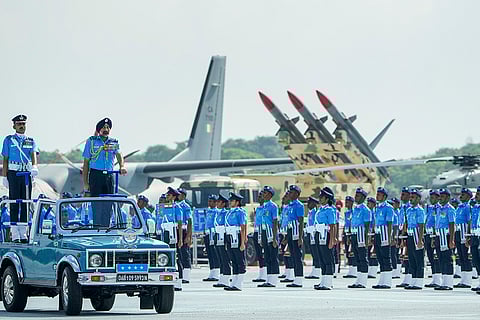 Air Force Day 2024: Air Chief Marshal Amar Preet Singh reviews the parade