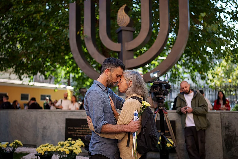 Mideast War Anniversary Global Reax: one-year anniversary of the Israel war in the Gaza Strip_9