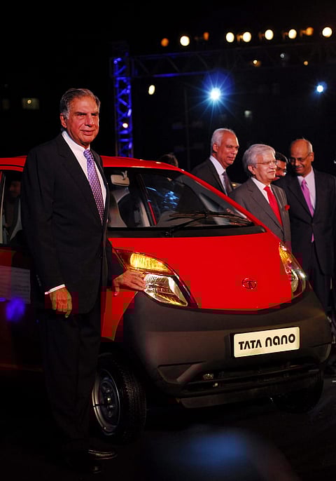 Ratan Tata launched the Tata Nano, touted as the "cheapest car in the world"