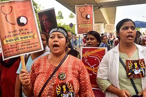 Protest against rape-murder at RG Kar Hospital