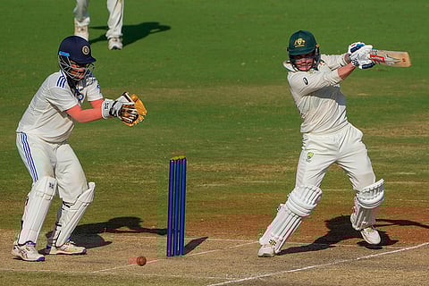IND-19 vs AUS-19: Australia's batter Alex Lee Young plays a shot