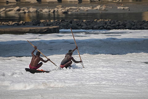 Standalone: Toxic foam in Yamuna river