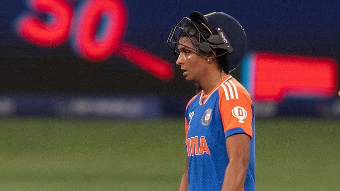 India vs Sri Lanka, Women's T20 World Cup: Indian skipper Harmanpreet Kaur scored an unbeaten fifty. - AP