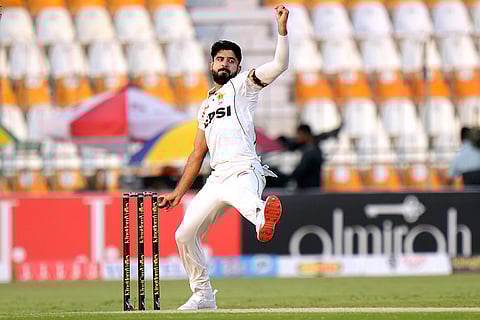 PAK Vs ENG, 1st Test Day 2: Pakistan's Aamer Jamal bowls