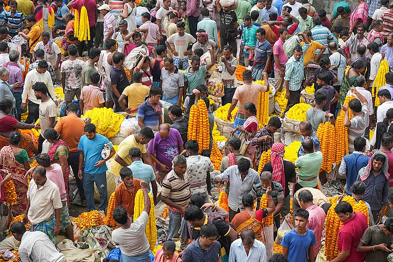 flower market in Kolkata