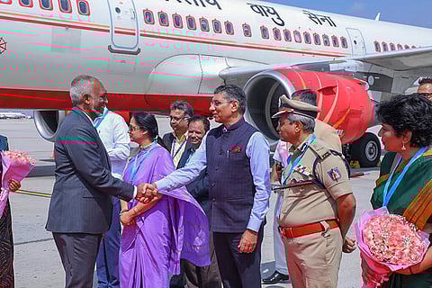 Mohamed Muizzu in Bengaluru