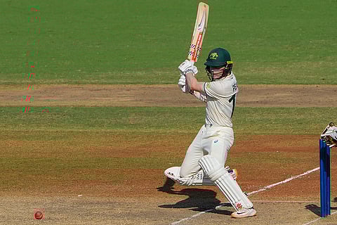 IND-19 vs AUS-19: Australia's batter Oliver Peake plays a shot
