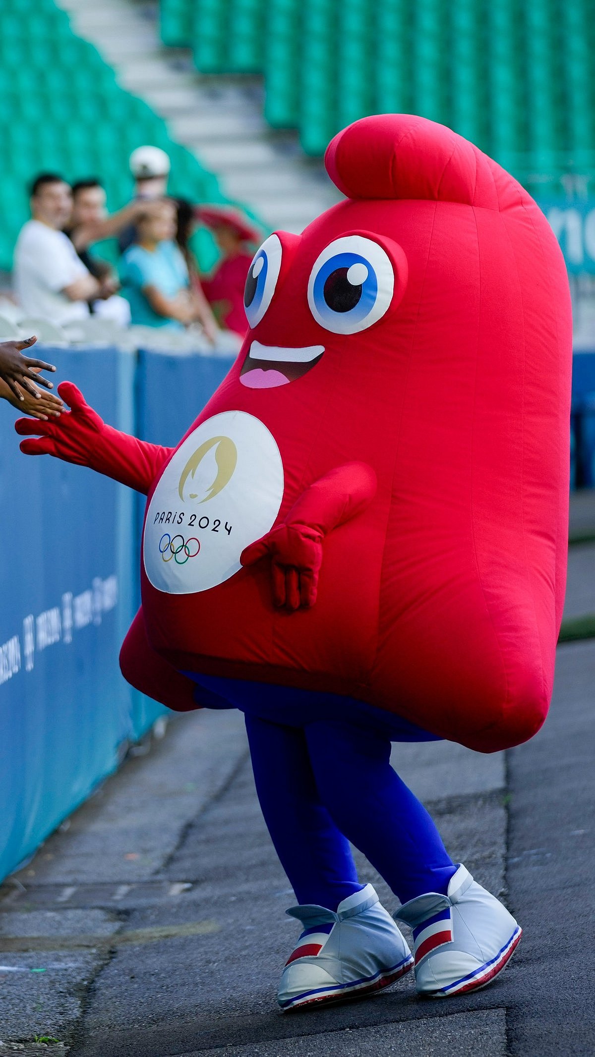 AP Photo : Paris Olympics mascot.