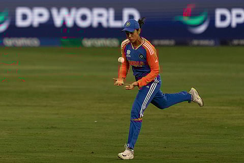 Women's T20 WC: Smriti Mandhana takes a catch to dismiss Sri Lanka's Udeshika Prabodhani