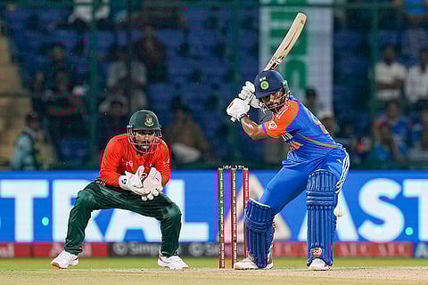 India vs Bangladesh: Nitish Kumar Reddy plays a shot