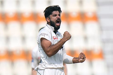 Pakistan vs England: Pakistan's Aamer Jamal celebrates of England's Ben Duckett's wicket