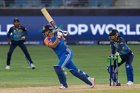 Women's T20 WC: India's Shafali Verma bats against Sri Lanka